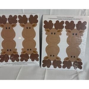 Holiday Reindeer lollipop tootsie pop holders -sealed total 24